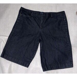 Bandolino Denim Bermudas Size 22w Dark Wash Women's Jean Shorts Ivette